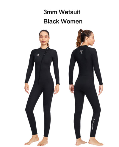 Premium 3MM Neoprene Wetsuit Men One-Piece Suits Keep Warm Surf Scuba Diving Suit Fishing Spearfishing Kitesurf Women WetSuit