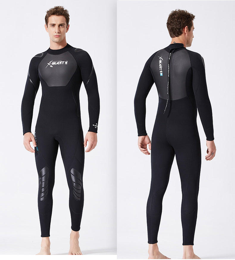Premium 3MM Neoprene Wetsuit Men One-Piece Suits Keep Warm Surf