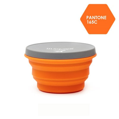 ME.FAN Silicone Collapsible Bowls - Silicone Folding Travel Bowl with Lids