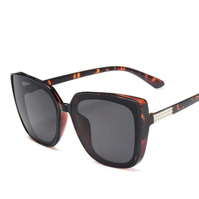 Leopard / Black PROUD DEMON Oversized Sunglasses  -  Cheap Surf Gear