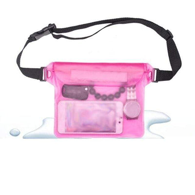 Pink QUESHARK Small Dry Bag  -  Cheap Surf Gear