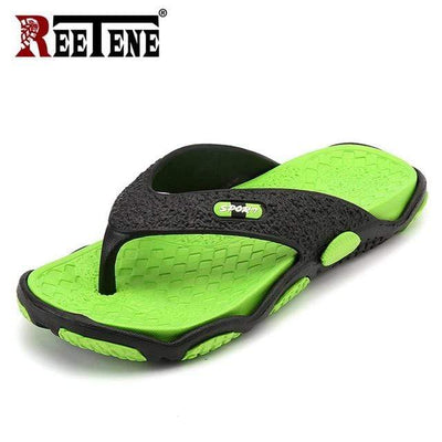 Green / 7 REETENE Red Flip Flops  -  Cheap Surf Gear