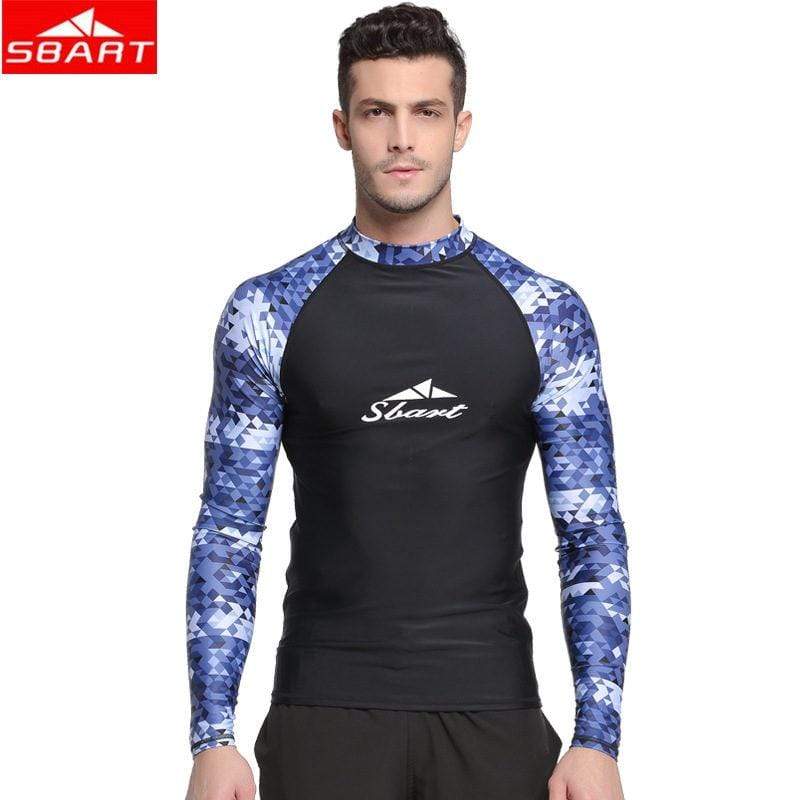 SBART Quick Drying Mens Rash Guard Surf Long Sleeve  -  Cheap Surf Gear