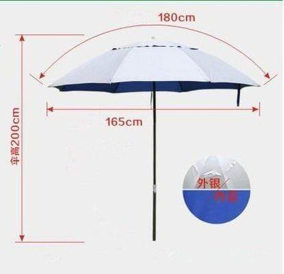 A steel frame silver SHENGYUAN Offset Umbrella  -  Cheap Surf Gear