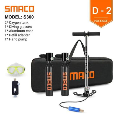 SMACO S300D-2 / SPAIN SMACO Scuba Diving Oxygen Tank Set  -  Cheap Surf Gear