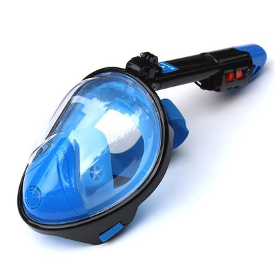 Regular- Blue / S/M SUPERZYY Face Snorkel Mask  -  Cheap Surf Gear