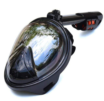 Plated-Black / S/M SUPERZYY Full Face Diving Mask  -  Cheap Surf Gear