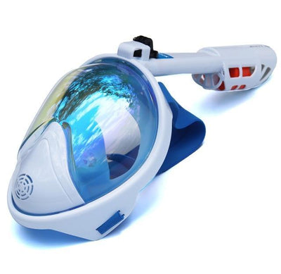 Plated-Blue / S/M SUPERZYY Underwater Snorkel Mask  -  Cheap Surf Gear