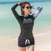 TUBE TREE Long Sleeve Rash Guard (With Shorts)  -  Cheap Surf Gear