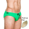 Green with Pad / M UXH Sexy Swim Trunks  -  Cheap Surf Gear