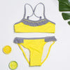 ST139 yellow / 3A(2-3years) XABER KIN Girls 2 Piece Swimsuit  -  Cheap Surf Gear