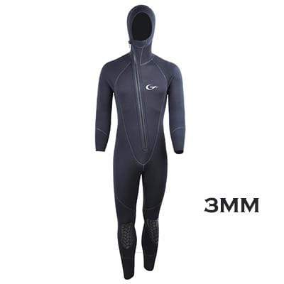 3MM-Black / L / China YON SUB 3MM/5MM Hooded Wetsuit  -  Cheap Surf Gear