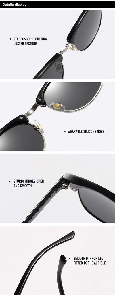 YOOSKE Retro Sunglasses  -  Cheap Surf Gear