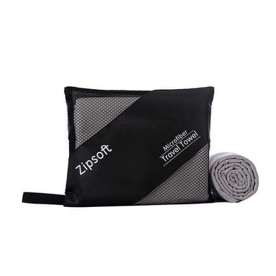 Light Grey / 90cm  180cm / China ZIPSOFT Microfiber Towel  -  Cheap Surf Gear