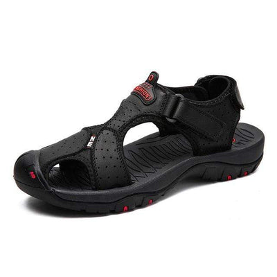 BLACK 01 / 6 ZUNYU Mens Beach Sandals  -  Cheap Surf Gear